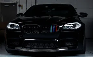 Drs Tuning Bmw 5 Uyumlu Serisi F10 2011-2018 M5 Böbrek (Cift Cızgı Panjur) - M Renk - Görsel 4