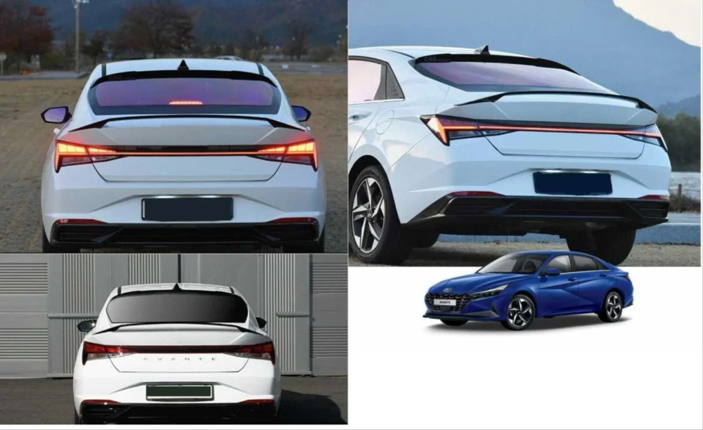 Drs Tuning Hyundai Elantra Uyumlu 2021+ Yüksek Spoiler - Piano Black (Parlak Siyah)