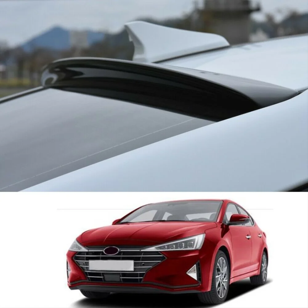 Drs Tuning Hyundai Elantra Uyumlu 2021+ Cam Üstü Spoiler - Piano Black (Parlak Siyah)
