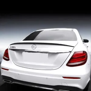Drs Tuning Mercedes W213 Uyumlu 2016-2019 E Serisi Taiwan Stil İnce Spoiler - Piano Black (Parlak Siyah) - Görsel 2
