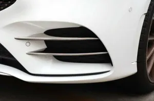 Mercedes A Uyumlu Serisi 2019+ Ön Tampon Bıçakları - 4 Parça - Krom thumb 2
