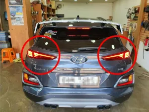 Hyundai Kona Uyumlu Stop Kaplama - Piano Black thumb 2