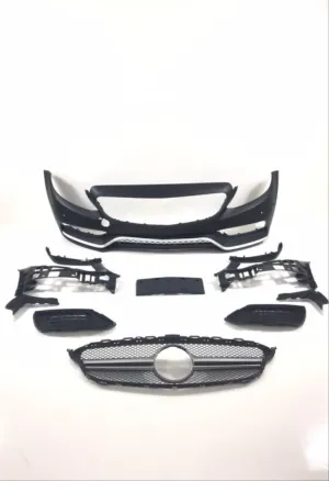 Çamkıran uyumlu Mercedes W205 2014-2018 C63 Ön Tampon & Panjur (Silver Trimler) modelleri DRS Tuning'de. Kaliteli malzeme, hızlı kargo ve güvenli alışverişle