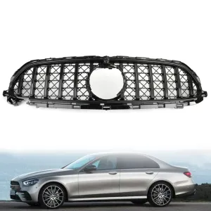 Drs Tuning Mercedes W213 Uyumlu E Seriş 2020 Gtr Panjur Siyah - Telli Versiyon (Mesh Style) - Görsel 2