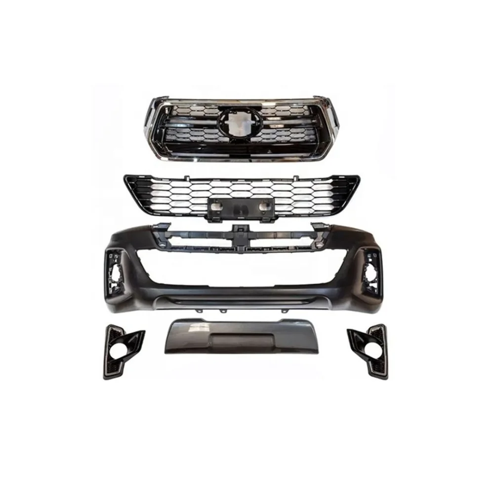 Drs Tuning Toyota Hilux Uyumlu Rocco Body Kit 2016-2020 (Ön Tampon, Panjur, Alt Izgara, Sis Kapakları)