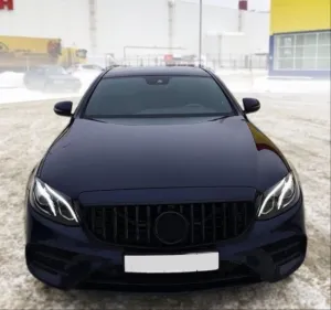 Mercedes W212 Uyumlu 2013-2015 E Serisi Gtr Panjur - Siyah (Makyajlı Kasa) - Görsel 4