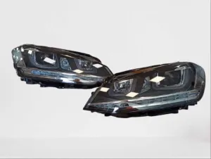 Drs Tuning Drs Tuning Golf Uyumlu 7 U LED Far Silver Hareketli - Görsel 3