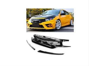 Honda Civic Uyumlu Fc5 2016-2020 Ön Panjur Jdm Stil thumb 2