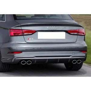 Audi A3 Uyumlu 2017+ Sedan S3 Difüzör Egzoz Seti thumb 4