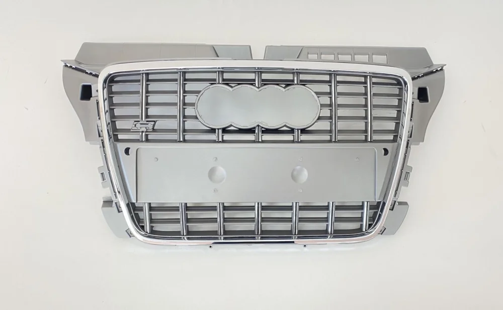 Drs Tuning Audi A3 Uyumlu 2008-2012 Panjur S3 Gri/Krom Çerçeve