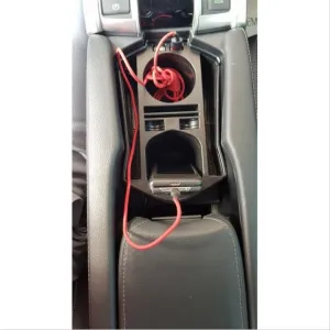 Honda Civic Uyumlu Fc5 2016-2020 USB Portlu Orta Konsol Kutusu SiyahDRS Tuning kalitesiyle tanışın! Özel olarak Honda  model araçlar için üretilen bu ürün, otom