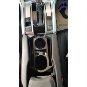 Honda Civic Uyumlu Fc5 2016-2020 USB Portlu Orta Konsol Kutusu Siyah thumb 2