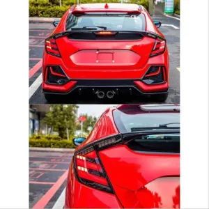 Drs Tuning Honda Civic Uyumlu Fk7 2016-2020 Hatchback LED Stop Smoke - Görsel 4