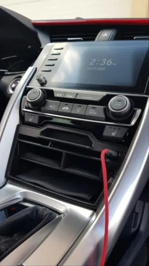 Honda Civic Uyumlu Fc5 2016-2020 USB Portlu Ön Orta Konsol BölmesiDRS Tuning kalitesiyle tanışın! Özel olarak Honda  model araçlar için üretilen bu ürün, otomob