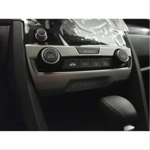 Honda Civic Uyumlu Fc5 2016-2020 Klima Panel Kaplama- Silver thumb 3