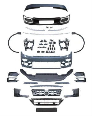 Drs Tuning Drs Tuning Tiguan Uyumlu 2017-2021 R-Line Body Kit (Ön Tampon-Panjur-Difüzör-Spoiler) - Görsel 4