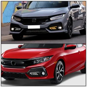 Honda Civic Uyumlu Fc5 2016-2020 Typer Ön Sis Ledi thumb 4