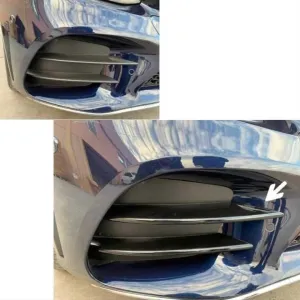 W205 2019+ Sis Uyumlu Kasları 4 Parça (Sis Bıçakları) (Piano Black) thumb 4