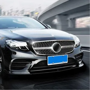 Drs Tuning Mercedes W205 Uyumlu 2015-2018 Ön Tampon Bıçakları 2 Parça (Piano Black) - Görsel 2