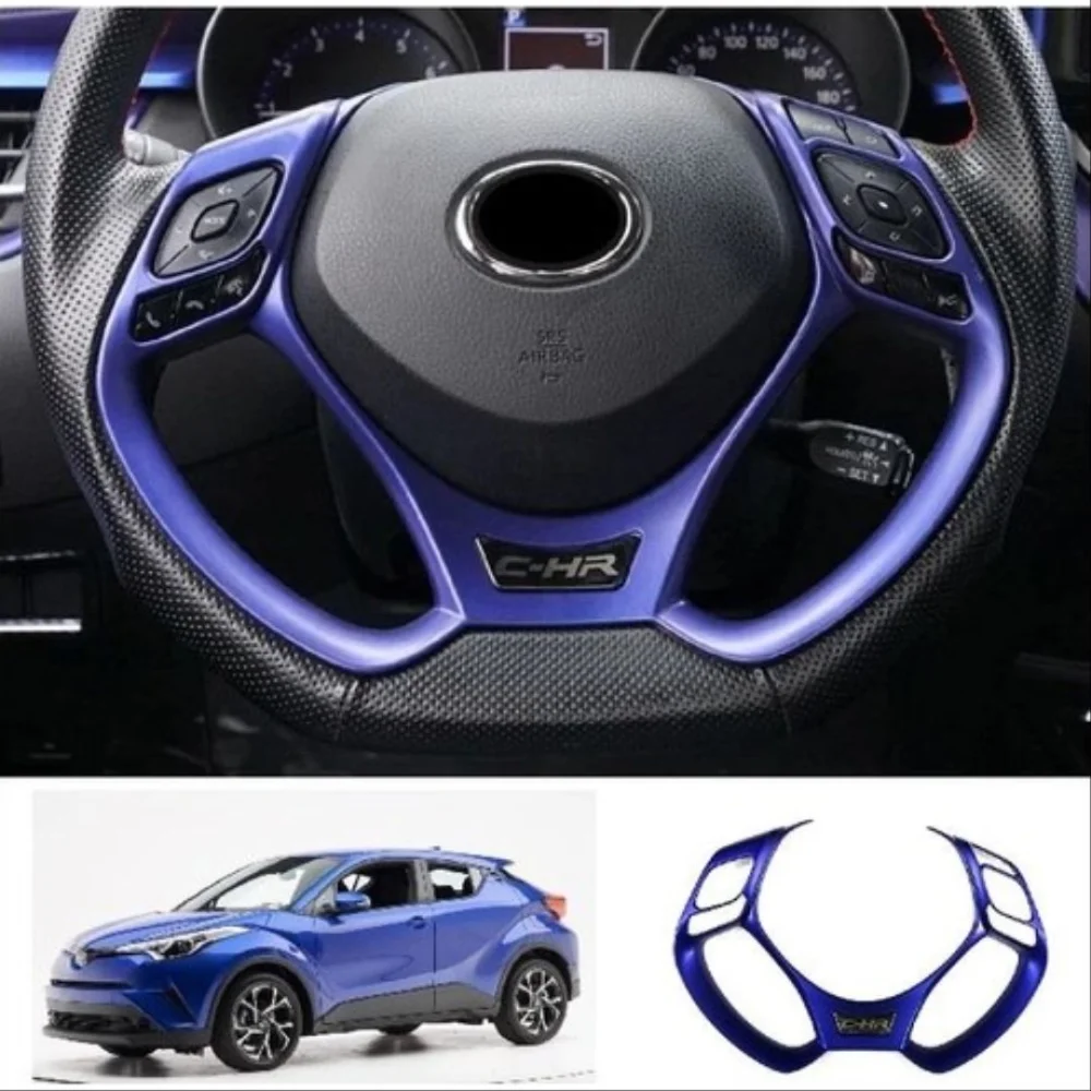 Drs Tuning Toyota C-Hr Uyumlu 2016-2019 Direksiyon Kaplama Mavi