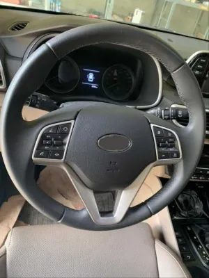 Drs Tuning Hyundai Tucson Uyumlu 2015-2018 Direksiyon Kaplama Silver (ABS) - Görsel 3