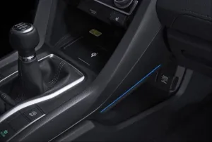 Honda Civic Uyumlu Fc5 2016-2020 Vites Konsol Aydınlatma - Mavi thumb 3