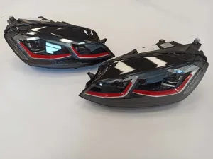Drs Tuning Drs Tuning Golf Uyumlu 7 Mk7 2012-2018 J LED Far Gti Kırmızı - Görsel 3