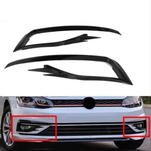 Volkswagen Golf Uyumlu 7,5 2017-2020 Gti Ön Sis Kaplama - Piano Black thumb 2