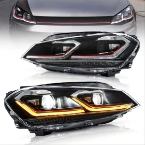 Drs Tuning Drs Tuning Golf Uyumlu 45419 Mk7.5 2018-2020 J LED Far Gti Kırmızı - Görsel 2
