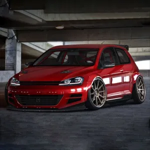 Drs Tuning Drs Tuning Golf Uyumlu 45419 Mk7.5 2018-2020 J LED Far Gti Kırmızı - Görsel 4