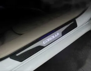 Toyota Corolla Uyumlu 2014-2018 Işıklı Kapı Eşigi Mavi thumb 2