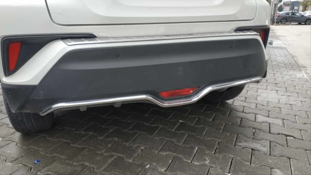 Drs Tuning Toyota C-Hr Uyumlu 2016-2019 Arka Tampon Alt Çıtası Nikelaj