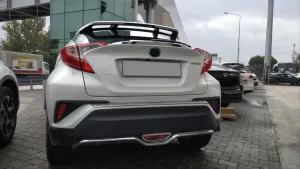 Drs Tuning Toyota C-Hr Uyumlu 2016-2019 Arka Tampon Alt Çıtası Nikelaj - Görsel 3