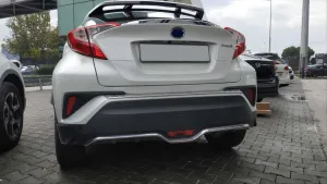 Drs Tuning Toyota C-Hr Uyumlu 2016-2019 Arka Tampon Alt Çıtası Nikelaj - Görsel 4