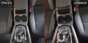 Nissan Qashqai Uyumlu 2014-2020 Orta Bölme Kaplama - KarbonDRS Tuning kalitesiyle tanışın! Özel olarak Nissan  model araçlar için üretilen bu ürün, otomobiliniz