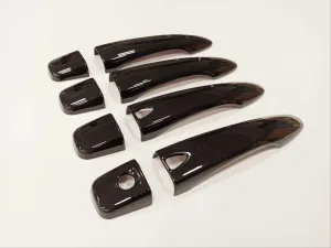 Nissan Qashqai Uyumlu 2014-2020 Kapı Kolu Kaplama - Piano Black ( Smart Key ) - Görsel 2