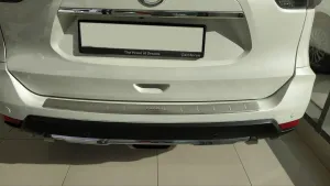 Nissan X-Trail Uyumlu 2014-2017 Arka Tampon Üst Koruması B Dizayn Krom - Görsel 2