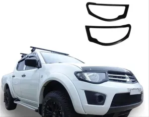 Mitsubishi L200 Uyumlu 2008-2011 Far Çerçeve Kaplama SiyahDRS Tuning kalitesiyle tanışın! Özel olarak Mitsubishi  model araçlar için üretilen bu ürün, otomobili