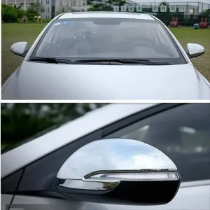 Hyundai Elantra Uyumlu 2016-2018 Ayna Kapağı Nikelaj - Görsel 4