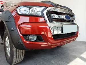 Ford Ranger Uyumlu 2012-2016 Ön Sis Çerçevesi Kaplama Siyah Kalın thumb 2
