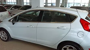 Ford Fiesta Uyumlu Hatchback Cam Çıtası Nikelajı Tam Tur thumb 2