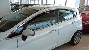 Ford Fiesta Uyumlu Hatchback Cam Çıtası Nikelajı Tam Tur thumb 3