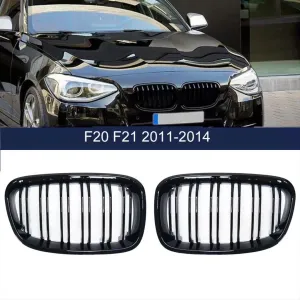 Drs Tuning Bmw 1 Uyumlu Serisi F20 2011-2015 M Böbrek Çift Cızgı Panjur Piano Black