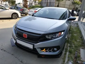 Honda Civic Uyumlu Fc5 2016-2020 Ön Lıp 3 Parça thumb 4