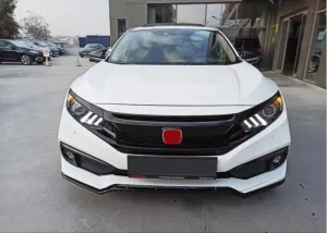 Honda Civic Uyumlu Fc5 2019+ Makyajlı Kasa Ön Tampon Mugen Ön Ek thumb 4