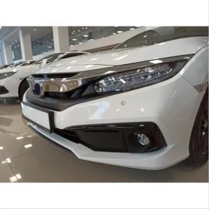 Drs Tuning Honda Civic Uyumlu Fc5 2019-2021 Ön Sis Kaşı Kaplaması Piano (Makyajlı Kasa) - Görsel 3
