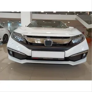 Honda Civic Uyumlu Fc5 2019-2021 Ön Sis Kaşı Kaplaması Nikelaj (Makyajlı Kasa) thumb 2