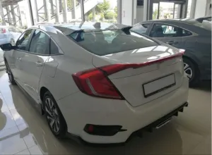 Drs Tuning Honda Civic Uyumlu Fc5 2016-2021 Typer Model Cam Üstü Spoiler (Boyasız) - Görsel 3