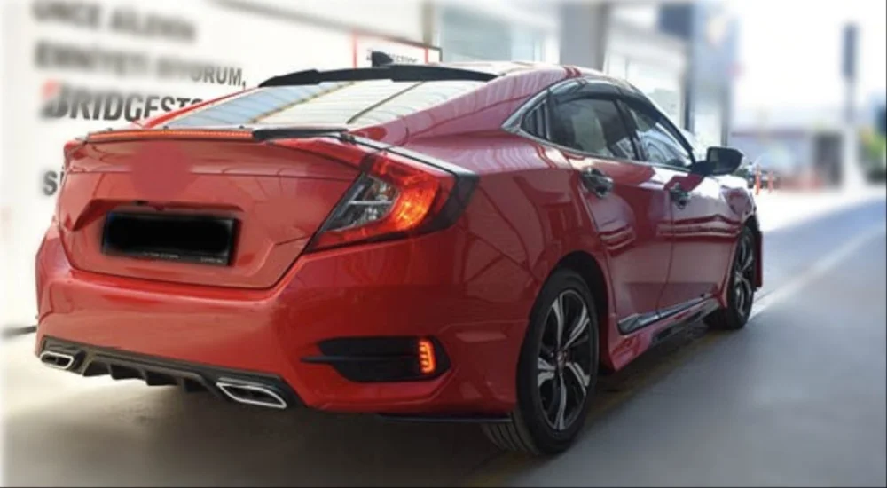 Drs Tuning Honda Civic Uyumlu Fc5 2016-2020 Arka Sis Ledi
