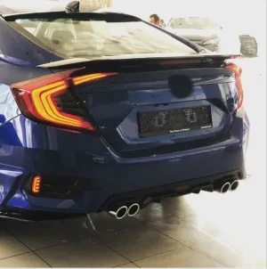 Drs Tuning Honda Civic Uyumlu Fc5 2016-2020 Arka Sis Ledi - Görsel 2
